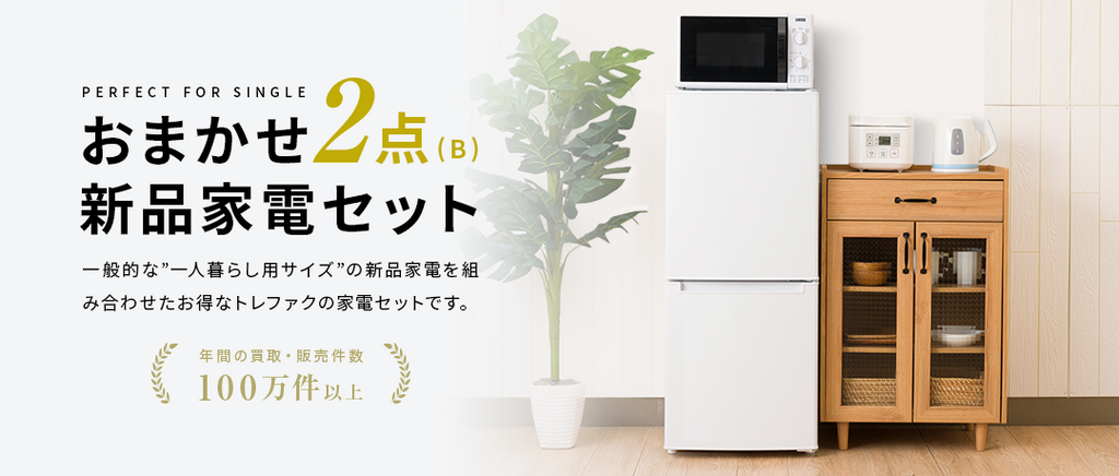 新品家電2点セット (冷蔵庫85L/洗濯機) 【送料＆設置費無料 